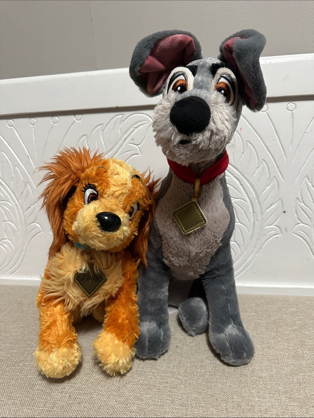 Disney  Lady & Tramp Dog Toy Pair